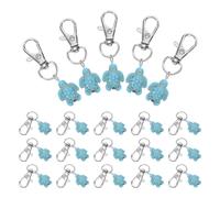30 Pcs Portachiavi Con Piccola Tartaruga Carino Forma Di Ciondoli