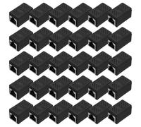 30 Pcs RJ45 Coupler Ethernet per Cat6, per Cat8/Cat7/Cat6/Cat5e/Cat5, Nero
