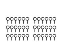 30 Pcs Self-Closing Black Screw Eyelets Ganci Metallo Vite Occhielli