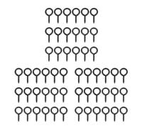 30 Pcs Self-Closing Black Screw Eyelets Ganci Metallo Vite Occhielli