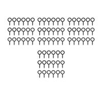 30 Pcs Self-Closing Black Screw Eyelets Ganci Metallo Vite Occhielli