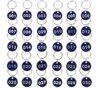 30 Pcs Targhette Chiave Numerate Etichette Numeriche Per Portachiavi
