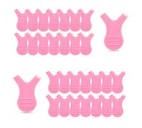 30 pennelli per ciglia in silicone rosa a forma di Y per extension e permanente, strumento separatore integrato per ciglia superiori e inferiori, applicazione mascara a prova di sbavature, strumento