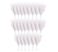 30 pezzi 1 set ornamenti realistici rami di pino simulati versatili (bianco)