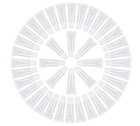 30 pezzi - 10 ml mini contenitori vuoti trasparenti per lucidalabbra e balsamo, tubi morbidi per il trucco, campioni di shampoo, tubi vuoti con coperchio a vite