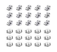 30 pezzi/15 paia di fermagli per orecchini in argento sterling 925, chiusura di sicurezza a farfalla, fermagli per orecchini di ricambio, fermagl