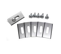 30 pezzi 35,8 * 18,5 * 0,65 mm Lama for tagliaerba Tosaerba Pezzo di ricambio for Automower Garden Robot Tosaerba Strumenti(30Pcs Sliver)