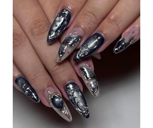 30 pezzi 3D occhi di gatto farfalla lune pressare sulle unghie in materiali ABS per adattarsi più dimensioni e facile da indossare dolce freddo premere Ons