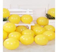 30 pezzi/50 pezzi/100 pezzi Palloncini in lattice gialli rotondi da 5 pollici per elio, adatti per matrimoni, compleanni, lauree, addii al nubilato e altre decorazioni 30 pezzi,50 pezzi,100 pezzicolla