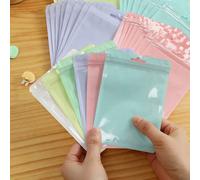 30 pezzi/90 pezzi Buste di plastica autosigillanti color macaron, buste trasparenti colorate rinforzate, buste per conservazione sigillata, buste per imballaggio, adatte per: confezione regalo di Nata