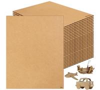 30 pezzi A4 (210 x 297 mm), cartone ondulato per fai da te, cartone spesso 3 mm, cartone A4, cartone per bricolage, cartoncino, fogli per pittura, modellazione, artigianato