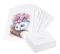 30 Pezzi A6 Carta Fatta a Mano Carta di Riso Carta Acquerello Carta Cotone Carta Acquerello 300 Gr Cotone Partecipazioni Matrimonio Sketchbook Acquerelli Inviti Matrimonio Arti E Mestieri Fai-Da-Te