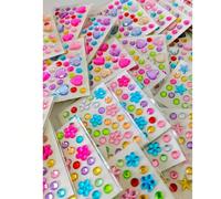 30 pezzi Adesivi 3D con Gemme - Adesivi a forma di cuore in acrilico autoadesivi, adatti per San Valentino, decorazione del viso, cosmetici glitter fai-da-te, festival musicali, custodie per telefoni,