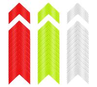 30 Pezzi Adesivi Riflettenti di Avvertimento - Adesivo Riflettente di Sicurezza in 3 Colori Adesivo Riflettente Impermeabile Adesivo Nastro Riflettente per Veicoli, Biciclette, Motociclette (Freccia)