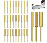 30 Pezzi Affilatrice Lima per Motoseghe 4mm 4.8mm 5.5mm Diamantate Affila Catena Motosega Pietra Abrasiva per Motosega Set Affilacatene Affilatore per Motosega