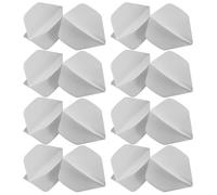 30 Pezzi Alette per Freccette Bianche in Plastica, Ricambio | Montaggio Semplice, Prestazioni di Migliorate, Adatte a Punte Morbide e Punte in Acciaio