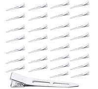 30 Pezzi Alligatore Clip Becchi D'oca per Capelli in Metallo Argentato Fermagli per Capelli a Becco D'anatra Fermagli per Capelli Arricciati Metallo Alligator Dei Capelli Clip