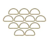 30 Pezzi Anelli a D Metallici 1-1/2\" ID 3.8mm Spessore per Borse, Bronzo
