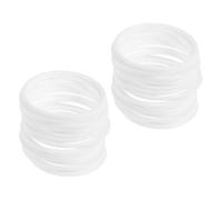 30 Pezzi Anelli in Plastica di Colore Chiaro, Rotondi | Base Leggera per Laboratori e Gruppi, Finitura Liscia senza Bave, per Insegnanti e Genitori