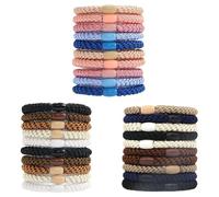 30 Pezzi Anelli Per Capelli Intrecciati, Cravatta Per Capelli Da Donna, Cravatta Per Capelli Intrecciati Elastici, Cravatta Per Capelli, Gomma Intrecciata, Fascia Di Capelli Intrecciata Spessa.