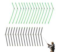 30 Pezzi Balance Connector da Pesca, Connettore Anti-Groviglio Anti-Tangle Boom per Pesca, 15pz Verde 22cm & 15pz Nero 20cm, Accessorio per Pesca con Design Anti-Cinching e Facile Utilizzo