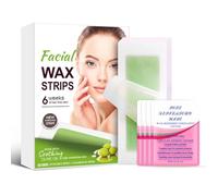 30 Pezzi Bandas cera depilatoria,Strisce Depilatorie Viso, depilazione facciale per donne, strisce per ceretta per viso, corpo, braccia, gambe, petto, schiena, bikini