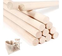 30 Pezzi Bastoncini di Legno Bamboo Rotondi per DIY Artigianali, 30cm×6mm - Bastone per Lavorazione
