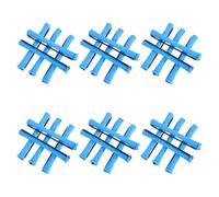 30 Pezzi Bigodini per Permanente Chioma in Plastica, Set Blu con Tappi | Arriccianti senza Calore, Elastici Inclusi, per Sezioni Medie e Delicate, Uso Domestico