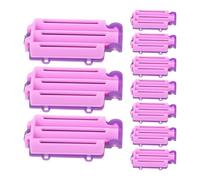 30 Pezzi Bigodini Spirale Clip Volume Radice in Plastica | Permanente Delicata, Doppia per Sollevare la Radice, Uso Fai e Salone, Colore Porpora