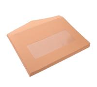 30 Pezzi Buste Formato Finestra Trasparente, in Carta Kraft 12,6 X | Documenti Bancari e Fatture, Chiusura Sigillabile, Protezione Sicura, Colore Kaki, Uso Professionale