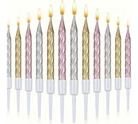 30 pezzi Candele a spirale per torta, candele colorate per compleanni, decorazioni per cupcake, decorazioni per torta per compleanni, anniversari, feste di matrimonio Tagli UnicaCera