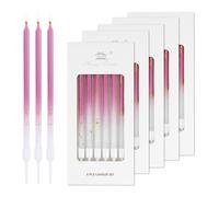 30 pezzi candele colorate per feste, candeline compleanno lunghe, candeline compleanno particolari, oro rosa, per compleanni, feste, anniversari, matrimoni, festival