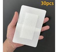 30 pezzi Cerotti traspiranti, 10,16*15,24cm Tessuto non tessuto morbido, facile da cambiare, Tampone per medicazione di ferite Tessuto non tessuto