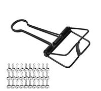 30 Pezzi Clip Fermacarte in Filo Metallico, 51x95mm Clip per Raccoglitori Multiuso da 2 Pollici Scavate per La Carta per Ufficio Scolastico a Casa(Nero)