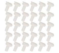30 Pezzi Clip Fissaggio Parabrezza Auto, Plastico Bianco | Fissaggio Stabile, per Laboratori e Tecnici Auto, Riparazione Trim e Sostituzione Vetro, Confezione Multipla