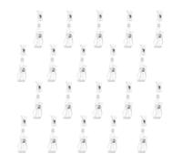 30 Pezzi Clip per Cartellini in Plastica Rotante Resistente | Design Doppio Clip Molla Forte, Profilo Sottile per Spazi Ristretti, Angolo Flessibile