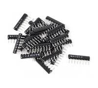 30 pezzi componenti passivi A08-101 100 Ohm passo 2,54 mm 8 pin condensatori di piombo resistori di rete AMNzOgOdL