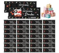 30 pezzi con scritta in lingua tedesca "Du hast ein dickes Dankesverdient Geschenk Feltro", in feltro, regalo di addio all'insegnante, regalo di ringraziamento, piccolo regalo di addio