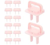 30 Pezzi Copertura di Sicurezza PP, per Prese Elettriche, Rosa | Tappi Protettivi Facili da Installare, Design Carino, Adatti alle Prese, Confezione Pratica per Casa