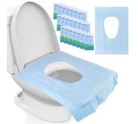30 Pezzi Copriwater Portatile, Copertura Igienica per WC, Copri Water da Viaggio, Impermeabile, Borsa Individuale, Coprisedile WC Tascabile, Universale Antibatterico Copriwater per Campeggio