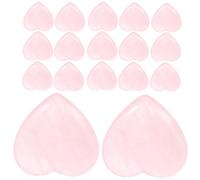 30 Pezzi Cristalli Cuore di 20mm, Pietre Lucidate Decorative | Finitura Liscia e Tumbled, per Gioielli Fai, Contenitori in Vetro, Tavolo e Ufficio