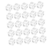 30 Pezzi Cubetti di Ghiaccio Realistici 18mm in Resina | Aspetto Trasparente, Non Si Scioglie e Si Lava Facilmente, per Tavolo e Bancone, come Decorazione e Supporto Foto