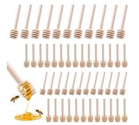 30 Pezzi Cucchiaino Bastoncini Miele Honey Dipper Stick, Spargimiele Legno Piccoli, Mini Spargimiele 8 cm Portatile Bastoncini per Vaso di Miele Jar Ringraziamento Matrimonio Compleanno