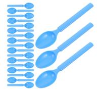 30 Pezzi Cucchiaio da Tavola in Silicone 17,1cm Ergonomico | Silicone, Bordi Arrotondati e Presa Antiscivolo, per Mensa e Cucina, Resistente al Calore e Silenzioso