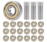 30 Pezzi Cuscinetti a Sfera 608zz, 22mm x 8mm x 7mm Cuscinetti a Sfera in Metallo con Doppia Schermatura, Cuscinetti Skateboard Miniature Groove Cuscinetti a Sfere per Longboard, Pattini, Skateboard
