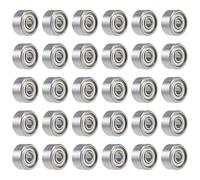 30 Pezzi Cuscinetti A Sfera 693ZZ, Cuscinetto A Sfere A Gola Profonda, Double Shielded Ball Bearings, Prelubrificato, Doppia Tenuta, per Skateboard, Scooter, Pattini in Linea (3 mm x 8 mm x 4 mm)