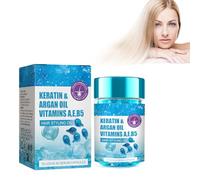 30 Pezzi Di Capsule Di Olio per Capelli, Siero per Rinforzare Il Cuoio Capelluto E I Capelli Capsule Di Olio per Lo Styling E L'idratazione, Siero Anti-Crespo per Capelli Lisci E Luminosi