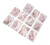 30 pezzi di carta vintage per scrapbooking e artigianato fai da te, perfetti per diari artistici e progetti creativi (6 rosa rosa)