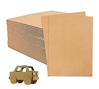 30 pezzi di cartone ondulato, formato A4 (210 x 297 mm), spessore 3 mm, per bricolage, pittura, modellazione, artigianato