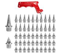 30 Pezzi Di Chiodi Appuntiti In Acciaio, 20 Pezzi Di Chiodi Lunghi, 1 Pezzo Di Levachiodi, Chiodi Sostitutivi Per Scarpe Da Corsa, Chiodi Per Viti Per Scarpe Sportive